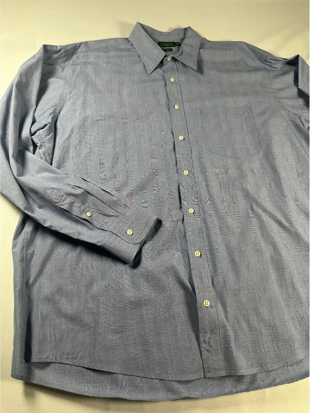 Vintage J.Crew Mens Dress Shirt Size 17.5-36, 100% Cotton